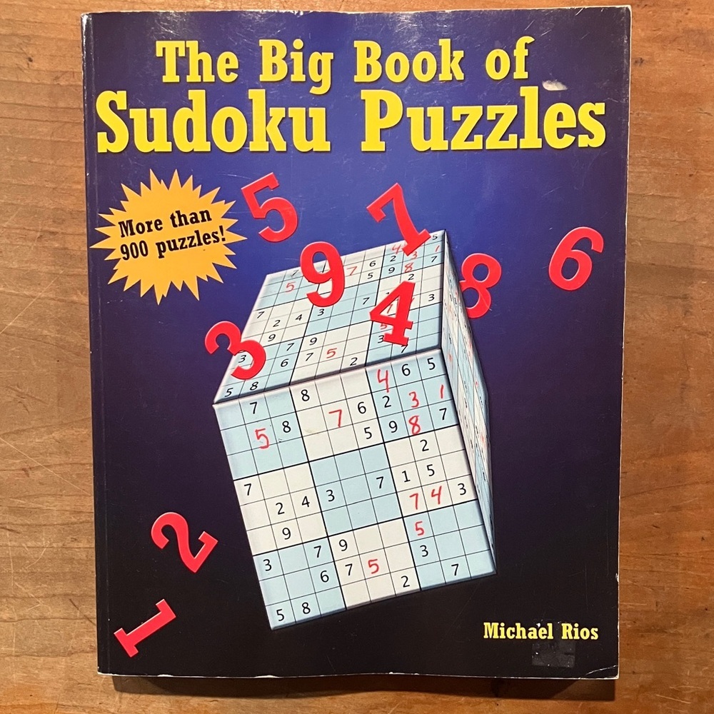 New The Big Book of Sudoku Puzzles by Michael Rios - 900 puzzles and answers